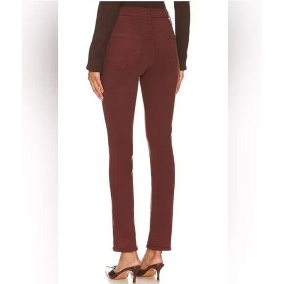 Mother Jeans Womens 33 The Mid Rise Rider Ankle Corduroy Hopscotch Brown Pockets - Picture 2 of 15